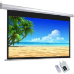 i-View Electrical Projector Screen 300x225cms (150″Digonal) with Remote Control