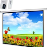 I-View Electrical 300x300cms Projector Screen with Remote Control