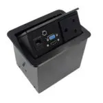 Pop-Up Box 1P (1x VGA, 1X HDMI, 2x Ethernet & 1x Audio)