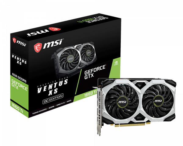 MSI GeForce GTX 1660 Ti VENTUS XS 6G OC GRAPHICS CARDS MSI GeForce GTX 1660 Ti VENTUS XS 6G OC GRAPHICS CARDS