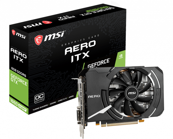 MSI GeForce GTX 1660 SUPER AERO ITX OC Graphic Card MSI GeForce GTX 1660 SUPER AERO ITX OC Graphic Card