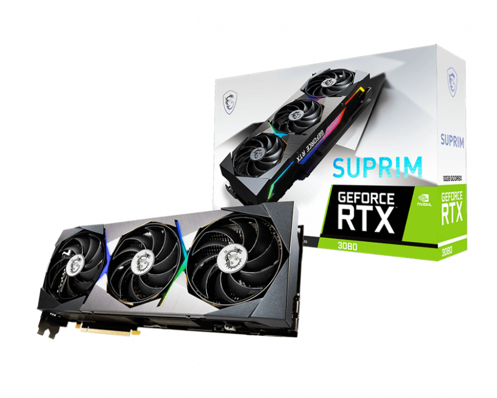 MSI GeForce RTX 3080 SUPRIM 10G LHR Graphic Card MSI GeForce RTX 3080 SUPRIM 10G LHR Graphic Card