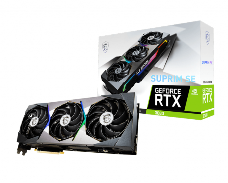 MSI GeForce RTX 3080 SUPRIM SE 10G LHR Graphic Card