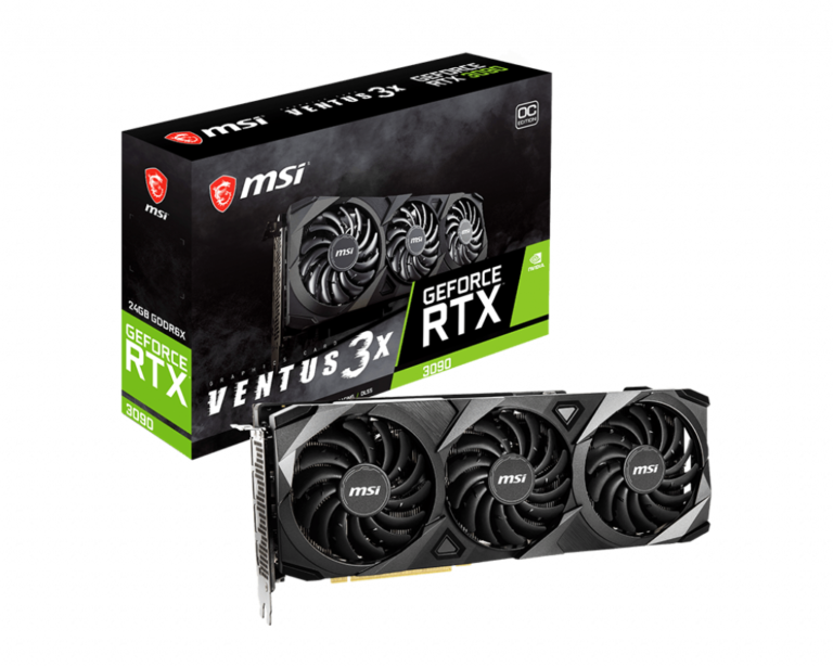 MSI GeForce RTX 3090 VENTUS 3X 24G OC Graphic Card