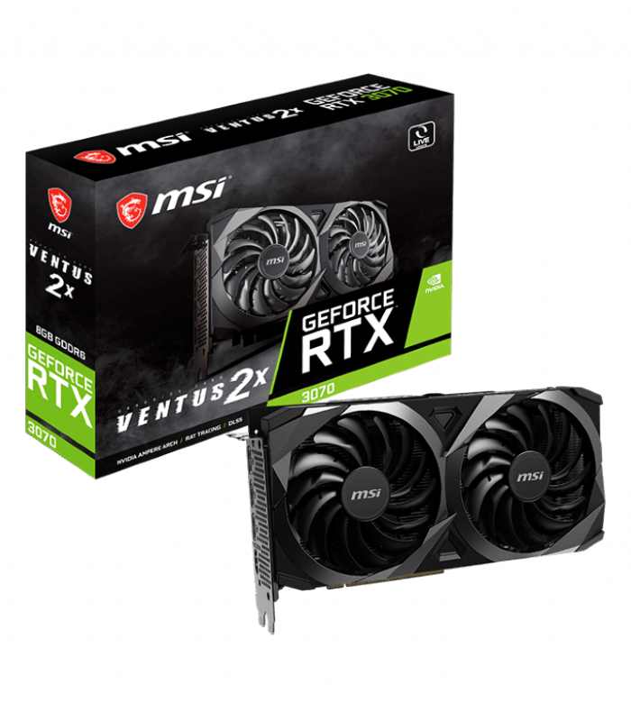 MSI GeForce RTX 3070 VENTUS 2X 8G LHR Graphic Card MSI GeForce RTX 3070 VENTUS 2X 8G LHR Graphic Card