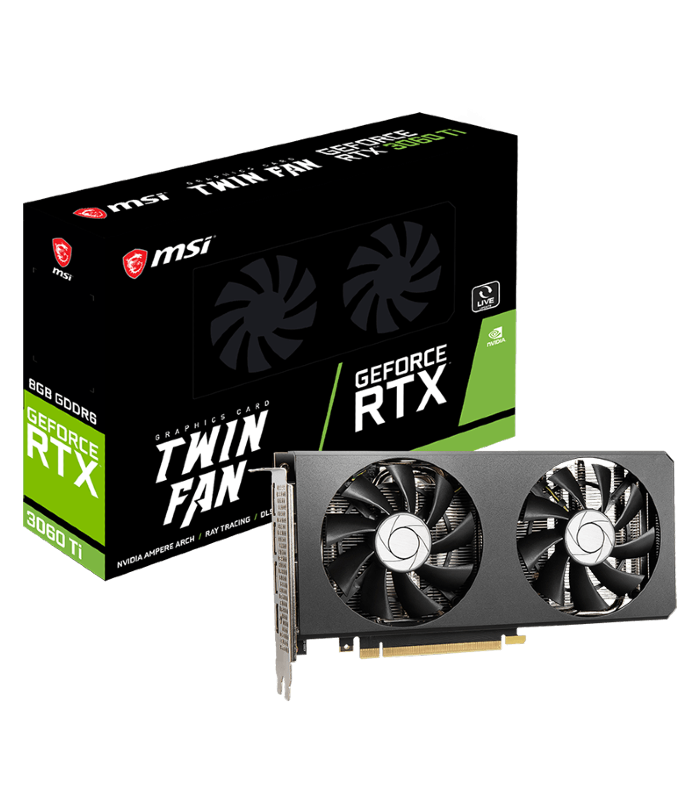 MSI GeForce RTX 3060 Ti TWIN FAN 8G LHR Graphic Card MSI GeForce RTX 3060 Ti TWIN FAN 8G LHR Graphic Card