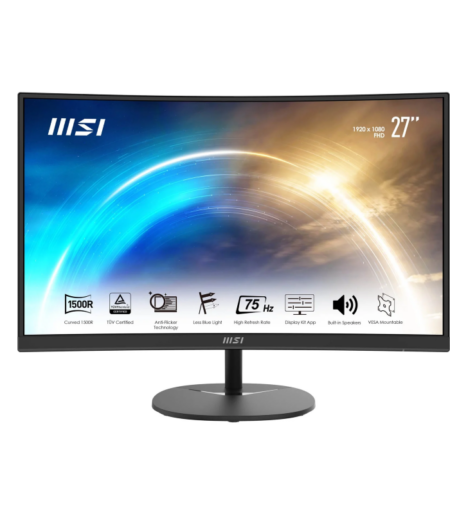 MSI PRO MP271C 27" Full HD VA 75Hz Curved Monitor