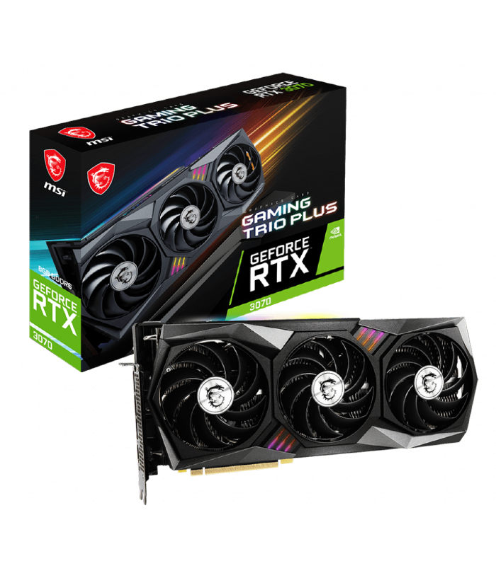 MSI GeForce RTX 3070 GAMING TRIO PLUS 8G LHR Graphic Card MSI GeForce RTX 3070 GAMING TRIO PLUS 8G LHR Graphic Card