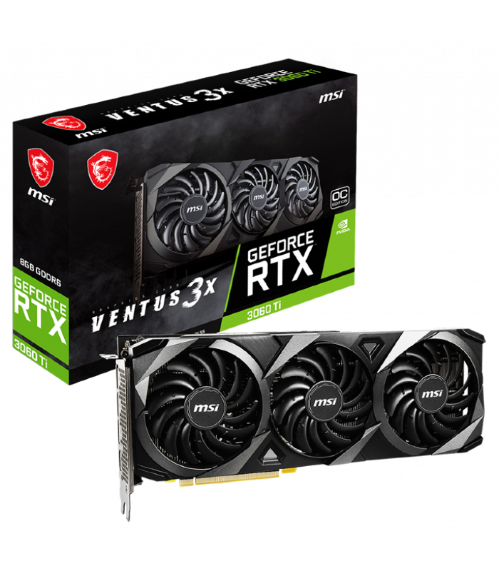 MSI GeForce RTX 3060 Ti VENTUS 3X 8G LHR Graphic Card MSI GeForce RTX 3060 Ti VENTUS 3X 8G LHR Graphic Card
