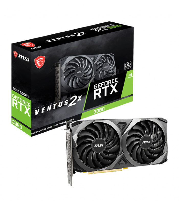 MSI GeForce RTX 3060 VENTUS 2X 12G OC Graphic Card MSI GeForce RTX 3060 VENTUS 2X 12G OC Graphic Card