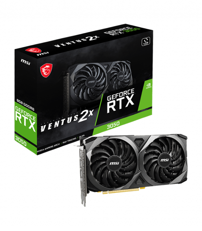 MSI GeForce RTX 3050 VENTUS 2X 8G Graphic Card MSI GeForce RTX 3050 VENTUS 2X 8G Graphic Card