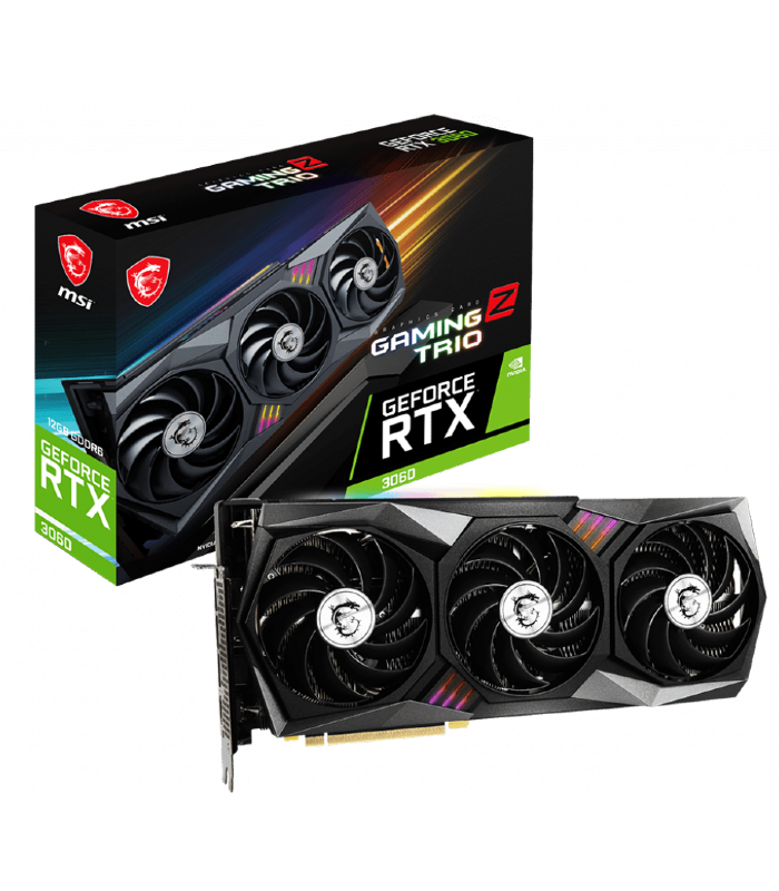 MSI GeForce RTX 3060 GAMING Z TRIO 12G Graphic Card MSI GeForce RTX 3060 GAMING Z TRIO 12G Graphic Card