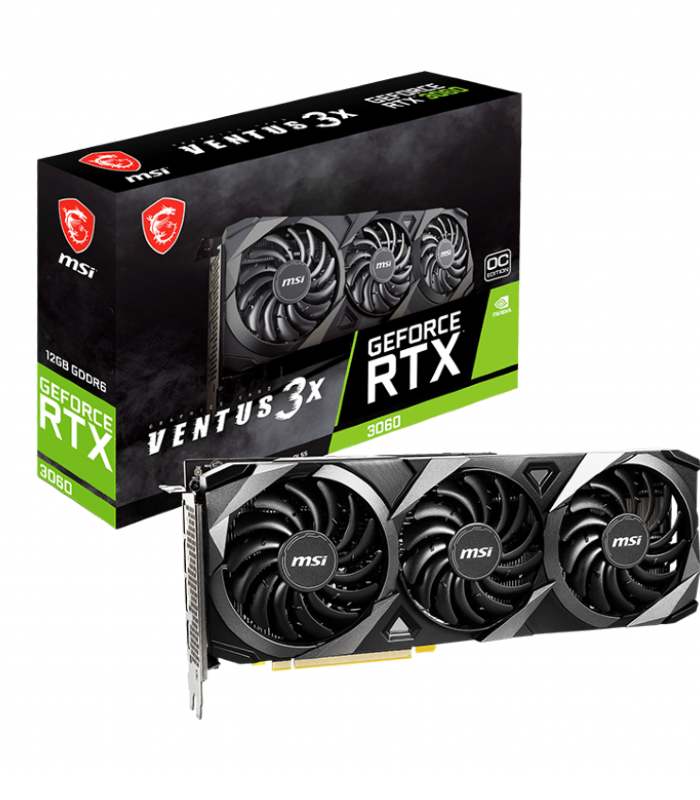 MSI GeForce RTX 3060 VENTUS 3X 12G OC Graphic Card MSI GeForce RTX 3060 VENTUS 3X 12G OC Graphic Card