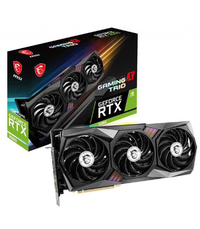 MSI GeForce RTX 3060 GAMING X TRIO 12G Graphic Card MSI GeForce RTX 3060 GAMING X TRIO 12G Graphic Card