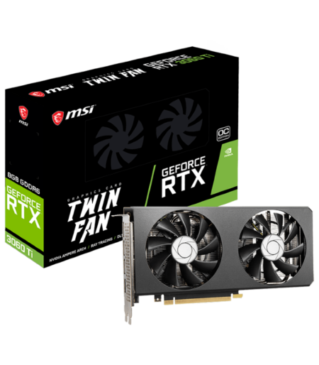 MSI GeForce RTX 3060 Ti TWIN FAN 8G OC LHR Graphic Card