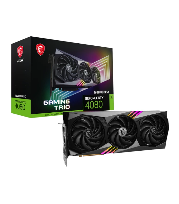 408016gb gaming trioMSI GeForce RTX™ 4080 16GB GAMING TRIO Graphic Card MSI GeForce RTX™ 4080 16GB GAMING TRIO Graphic Card