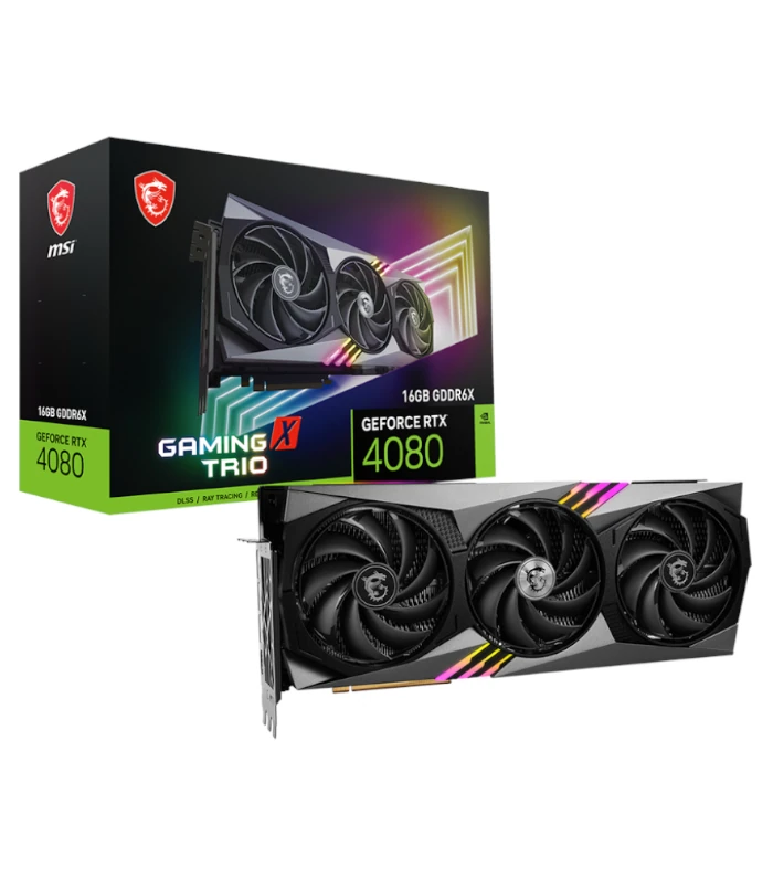 MSI GeForce RTX™ 4080 16GB GAMING X TRIO Graphic Card MSI GeForce RTX™ 4080 16GB GAMING X TRIO Graphic Card