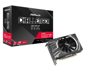 ASROCK AMD RX 5500 XT Challenger ITX 8G(RX5500XT CLI 8G)  Graphic Card
