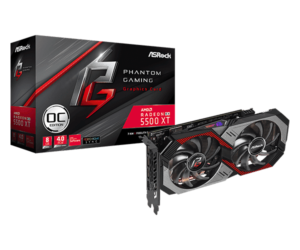 ASROCK AMD RX 5500 XT Phantom Gaming D 8G OC Graphic Card